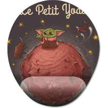 Pixxa Le Petit Baby Yoda Bilek Destekli Mousepad Model - 1 Oval