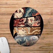 Pixxa Demon Slayer Bilek Destekli Mousepad Model - 1 Oval