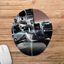 Pixxa Lewis Hamilton (Mercedes / Formula 1) Bilek Destekli Mousepad Model - 3 Oval