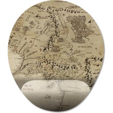 Pixxa Yüzüklerin Efendisi - Lord Of The Rings Bilek Destekli Mousepad Model - 2 Oval