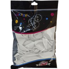 Kikajoy Pastel Beyaz Balon 40LI