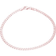 Glorria Gümüş Rose Gurmet Zincir Bileklik