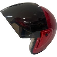 Pro Helmets F-009 Kırmızı Yarım Kask