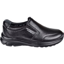 Forelli Hakiki Deri Erkek Comfort Ayakkabı Nexus FOR-47927   Siyah