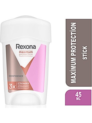 Rexona Maximum Protection Kadın Krem Deodorant – Çiçek Kokulu, 96 Saat Etkili, Pudrasız ve Alkolsüz, 45 ml
