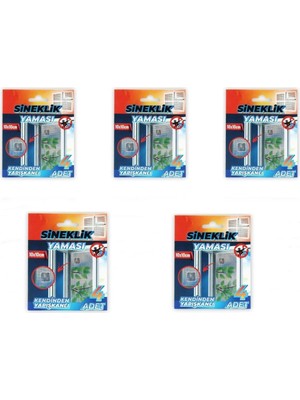 Geseus Sineklik Yaması Sineklik Tamir Bantı Kendinden Yapışkanlı 10X10CM 4ADET 5 Paket