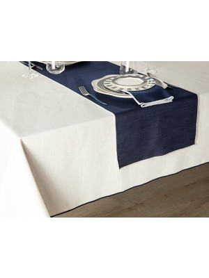 English Home Grace Polyester Runner 40 x 150 cm Lacivert