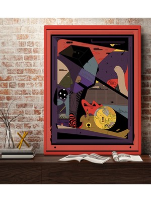 Bk Gift Modern Soyut Tasarımlı Kanvas Tablo 70 x 100 cm - 12