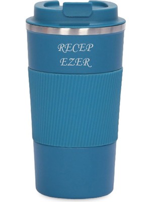 Sedef Silver Kişiye Özel Isim Yazılabilir Hediyelik Isimli 500 ml Paslanmaz Çelik Termos Bardak Mug