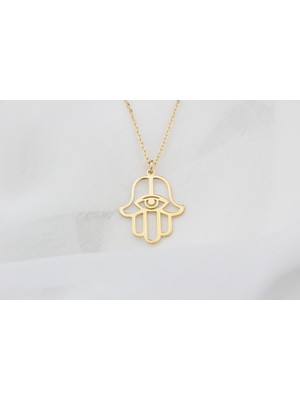 Glorria Gümüş Fatmanın Eli Kolye