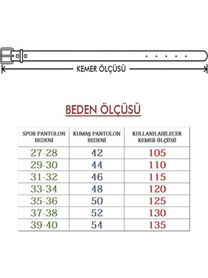 Goay Sport 4 cm Erkek Siyah Deri Kemer (7020)