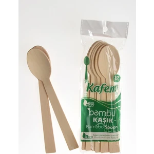 Ahşap Kaşık Bambu 10'lu