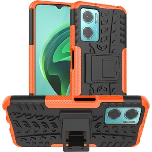 Xiaomi Redmi İçin Lastik Doku Telefon Kılıfı Not 11E 5G Turuncu (Yurt Dışından)