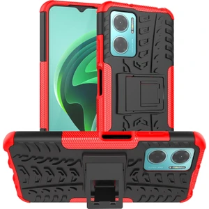 Xiaomi Redmi İçin Lastik Doku Telefon Kılıfı Not 11E 5G Kırmızı (Yurt Dışından)