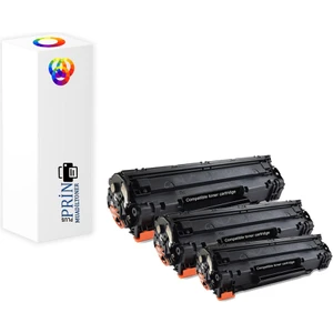 Plusprint Hp Laserjet Pro M1212NF Mfp Muadil Toner  85A  3'lü Paket