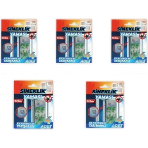 Sineklik Yaması Sineklik Tamir Bantı Kendinden Yapışkanlı 10X10CM 4ADET 5 Paket