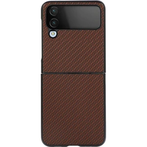 Samsung Galaxy Z Flip4 Kahverengi Için Karbon Fiber Doku Kasası(Yurt Dışından)