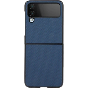 Samsung Galaxy Z Flip4 Mavi Için Karbon Fiber Doku Kasası