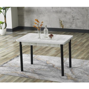 Trendy Assel 70X110 Meva  Sabit Mutfak Masası-Yemek Masası-Siyah Ayaklı