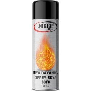 Isıya Dayanıklı Sprey Boya 600 C° Mat Siyah 400 ml Egsoz Boyası
