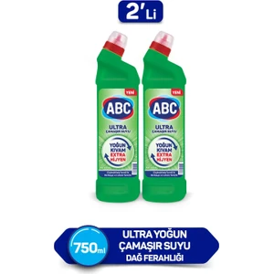 Abc Ultra Çamaşır Suyu Dağ Ferağlığı 750 ml 2'li