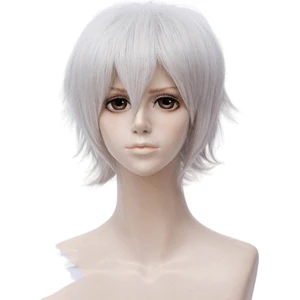 Anime Tokyo Ghoul Kaneki Ken Peruk - Beyaz  (Yurt Dışından)