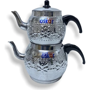 Alüminyum Oskar Desenli Çaydanlık No:4 ( 2. 7 Litre )