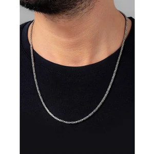 Erkek Kral Zincir Gümüş Boyun Zinciri Kolye 2.8 mm