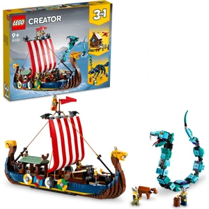 Creator 3#ü 1 Arada Viking Gemisi ve Midgard Yılanı 31132 - 9 Yaş ve Üzeri Için Gemi ve Kurt Içeren Oyuncak Yapım Seti (1192 Parça)