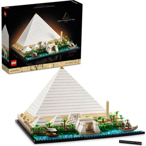 LEGO® Architecture Keops Piramidi 21058 - Yetişkinler için Dekoratif ve Sergilenebilir Model Yapım Seti (1476 Parça)
