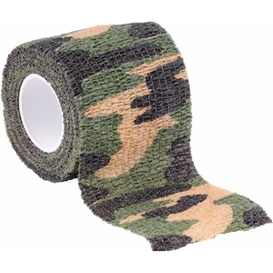 ŞAFAK25 Askeri Malzeme  Kamuflaj Bant 5 cm x 4,5 mt Su Geçirmez Elastik Bandaj
