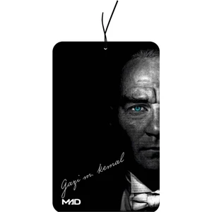 Mad Accessories Atatürk Mavi Göz Tasarımlı Parfüm Esanslı Baskılı Ayna Oto Araç Kokusu