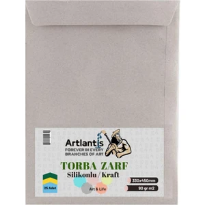 Torba Zarf Kraft Silikonlu 90 gr 33 x 45 cm 25'li