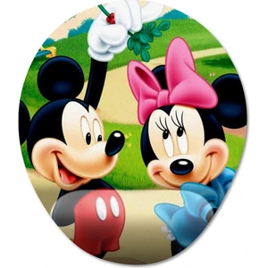 Mickey & Minnie Bilek Destekli Mousepad Model - 1 Oval