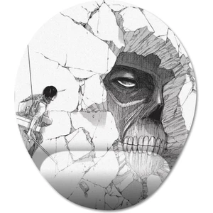 Attack On Titan Manga Bilek Destekli Mousepad Model - 2 Oval