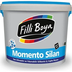 Filli Boya Momento Silan Silinebilir Ipeksi Mat Içcephe Duvar Boyası 15LT Açık Şampanya