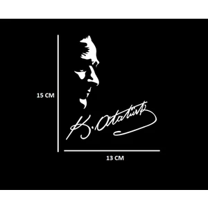 Mustafa Kemal Atatürk Oto Sticker