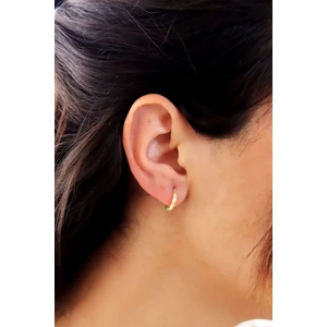 Midyat Nurtaş Gümüş Dorika Model Halka Gümüş Küpe 12-Mm 201020865
