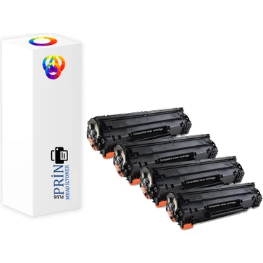 Plusprint Hp Laserjet Pro P1102W  85A Muadil Toner 4'lü