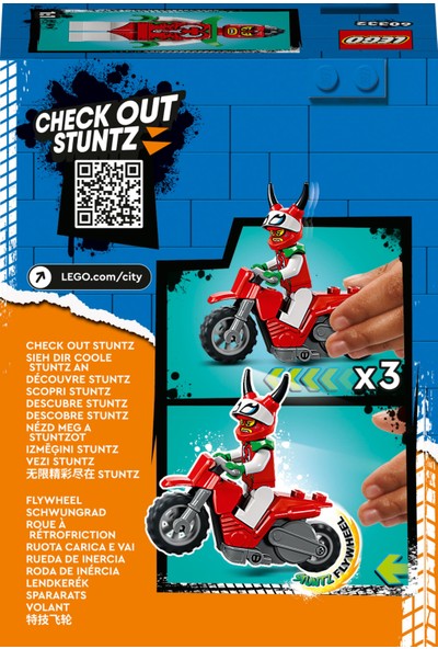 LEGO® City Korkusuz Akrep Gösteri Motosikleti 60332 - 5 Yaş ve Üzeri Çocuklar Için Stuntz Oyuncağı Yapım Seti (15 Parça)
