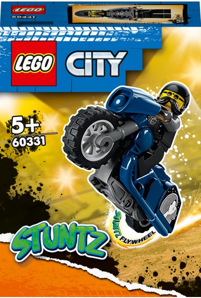LEGO® City Uzun Yol Gösteri Motosikleti 60331 - 5 Yaş ve Üzeri Çocuklar Için Volanlı Gösteri Motosikleti Oyuncak Yapım Seti (10 Parça)