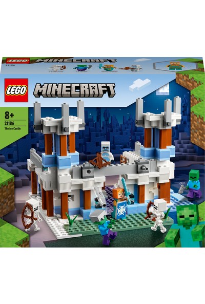 LEGO® Minecraft® Buz Kalesi 21186 - 8 Yaş ve Üzeri Çocuklar Için Iskeletli Oyuncak Yapım Seti (499 Parça)