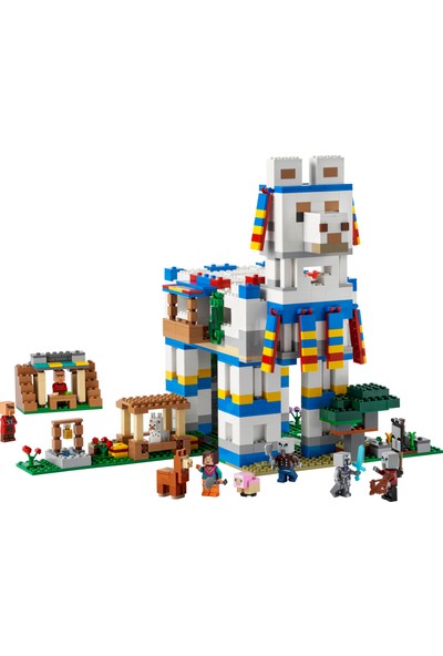 LEGO® Minecraft® Lama Köyü 21188 - 9 Yaş ve Üzeri Çocuklar Için Hayvan ve Açılan Ev Içeren Oyuncak Yapım Seti (1252 Parça)