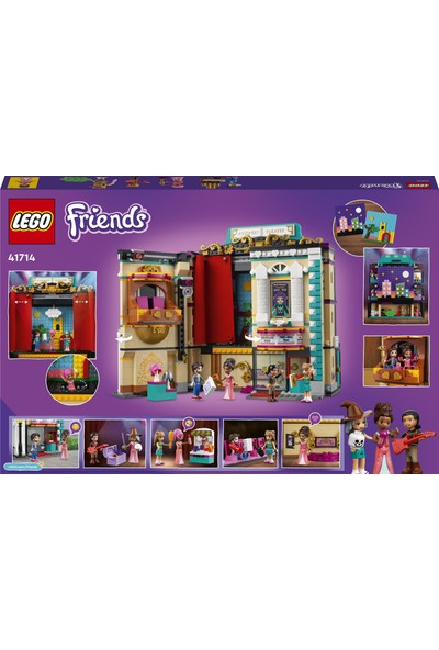 LEGO® Friends Andrea’nın Tiyatro Okulu 41714 - 8 Yaş ve Üzeri Tiyatro Seven Çocuklar Için Oyuncak Yapım Seti (1154 Parça)