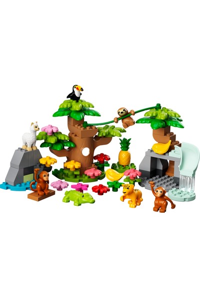 LEGO® Duplo® Vahşi Güney Amerika Hayvanları 10973 - 2 Yaş ve Üzeri Çocuklar Için Orman Hayvanları Oyuncak Yapım Seti (71 Parça)