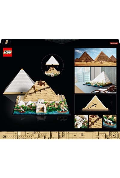 LEGO® Architecture Mimari Simgeler Koleksiyonu: Keops Piramidi 21058 - Yetişkinler Için Koleksiyonluk Model Yapım Seti (1476 Parça)
