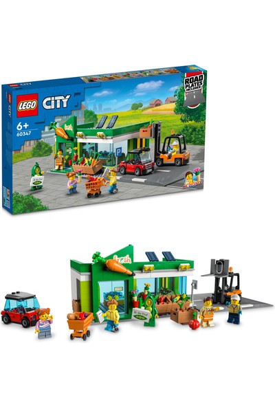LEGO® City Market 60347 - 6 Yaş ve Üzeri Çocuklar Için Zengin Özelliklerle Dolu Bir Dükkan Içeren Oyuncak Yapım Seti (404 Parça)