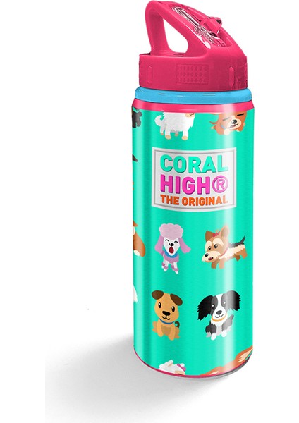 22904 Coral Hıgh Pipetli Alüminyum Matara 600 ml