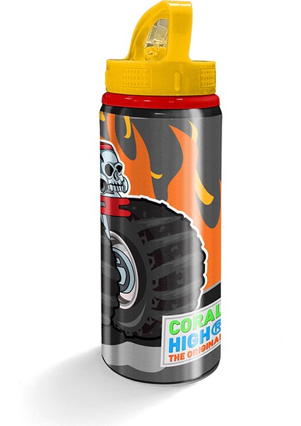 22943 Coral Hıgh Pipetli Alüminyum Matara 600 ml