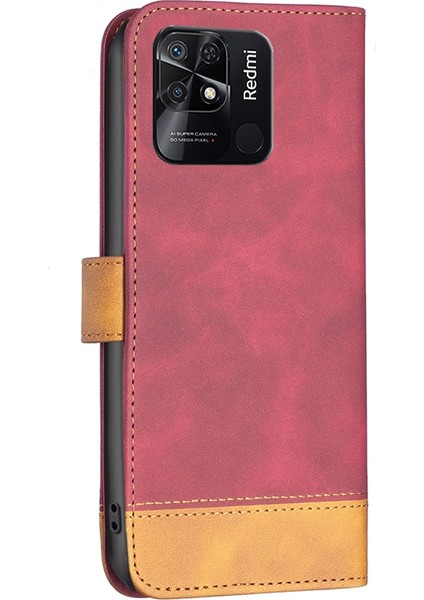 Xiaomi Redmi İçin Cilt Fe Kılıfı 10C Kırmızı (Yurt Dışından) fırsatları